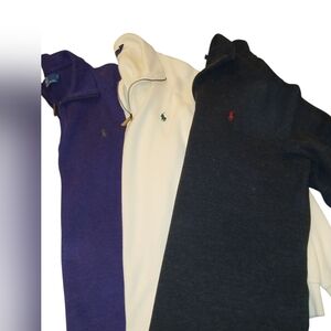 Polo Ralph Lauren Men's 1/4 Zip Sweater Bundle
